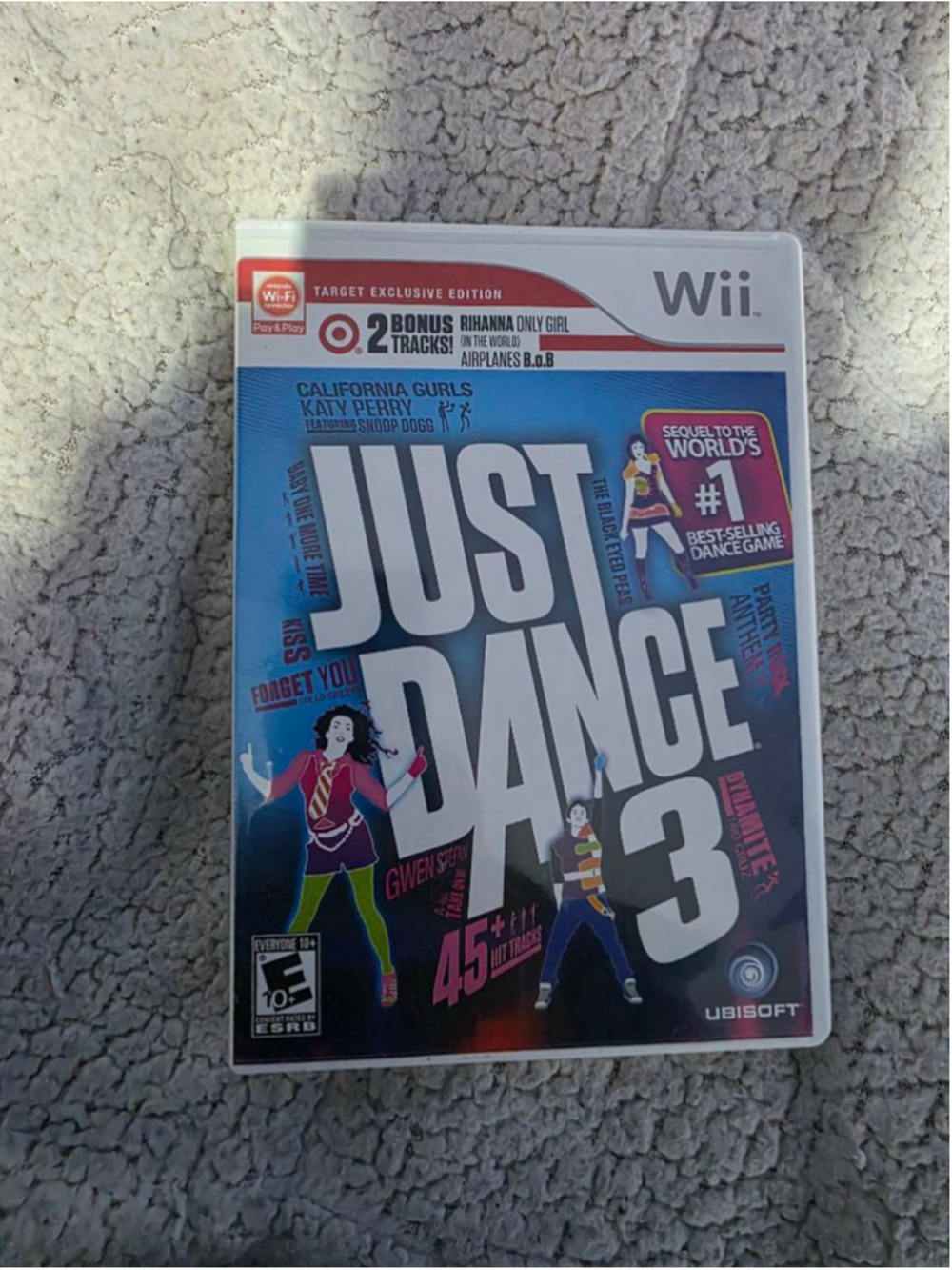 Ubisoft Just Dance 3 Wii Video Game One Size White Blue